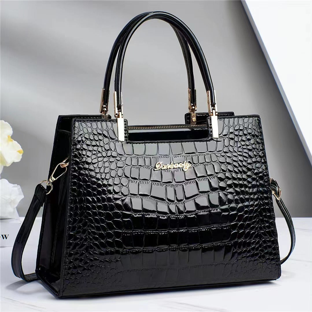 Bronx™ Shine | Bolso de Lujo con Textura Cocodrilo