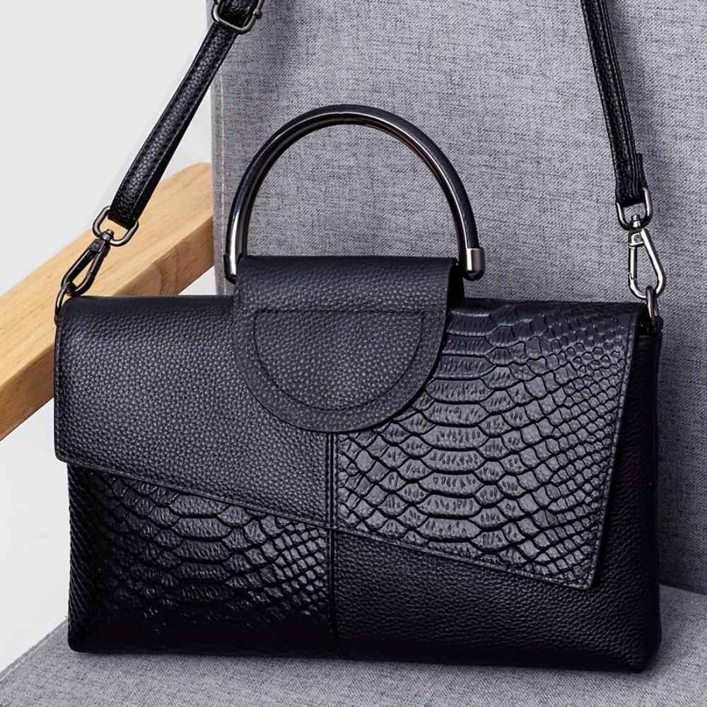 Seraphine™ Classic | Bolso de Lujo con Textura Cocodrilo