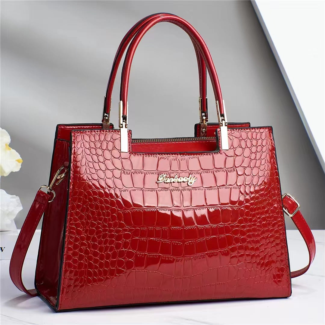 Bronx™ Shine | Bolso de Lujo con Textura Cocodrilo