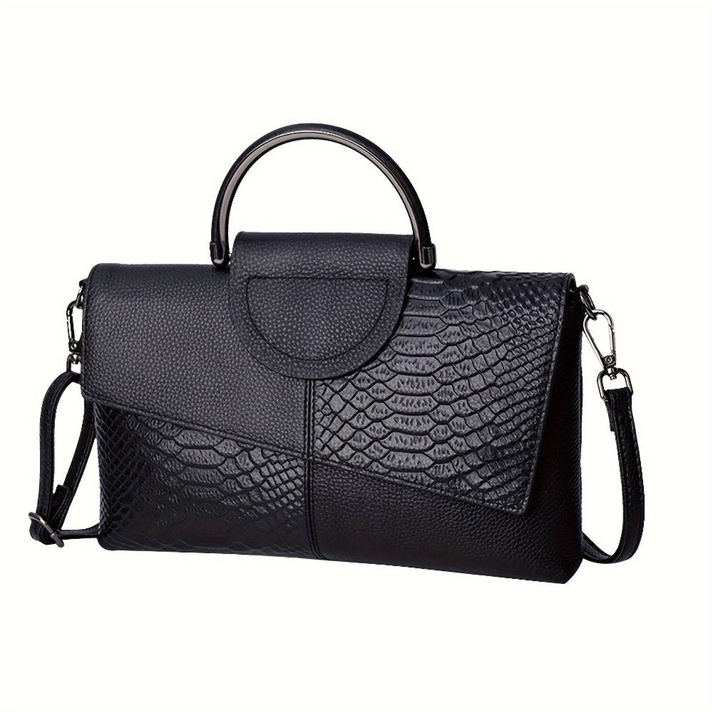 Seraphine™ Classic | Bolso de Lujo con Textura Cocodrilo