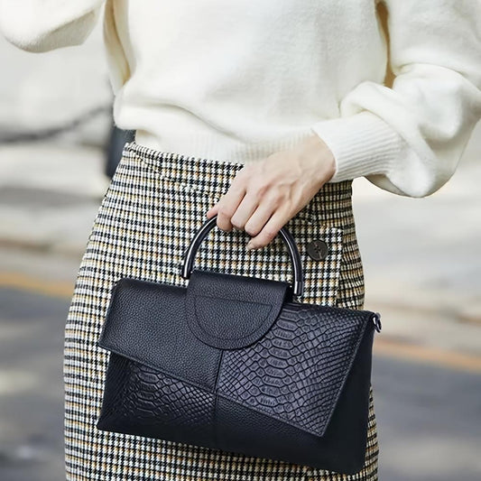 Seraphine™ Classic | Bolso de Lujo con Textura Cocodrilo