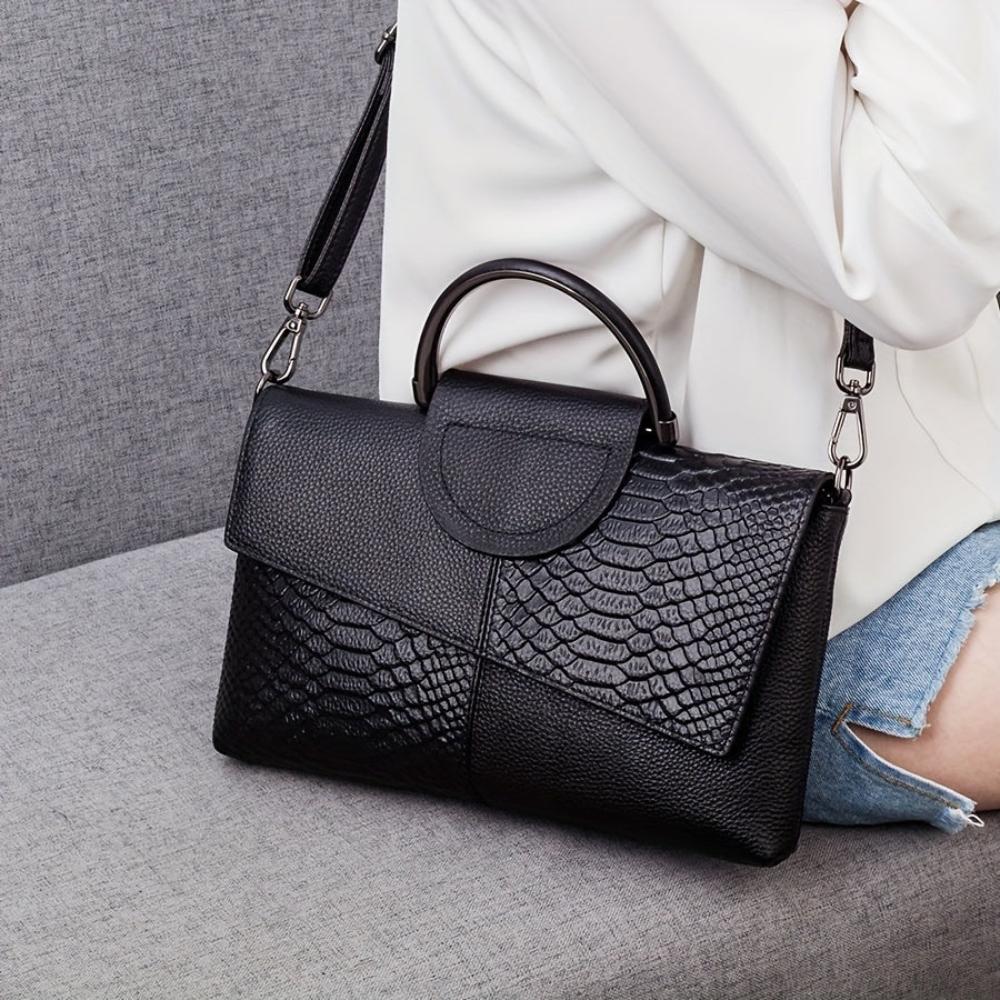 Seraphine™ Classic | Bolso de Lujo con Textura Cocodrilo