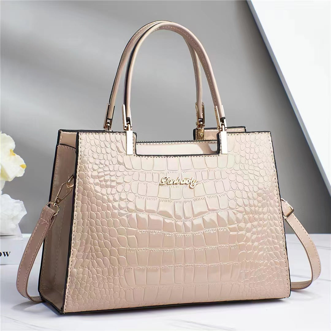 Bronx™ Shine | Bolso de Lujo con Textura Cocodrilo